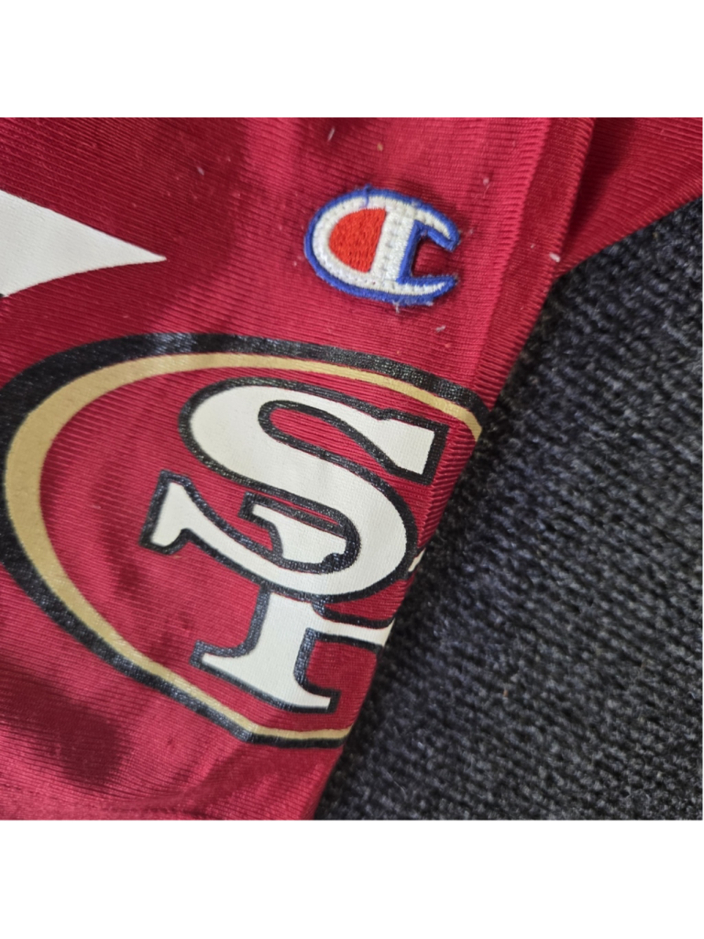 Vtg Champion Steve Young San Francisco 49ers Red Jersey Size Large B73 - Picture 8 of 12
